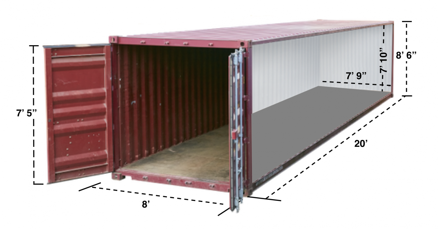 V container. Bellows Conversion Container for cars.