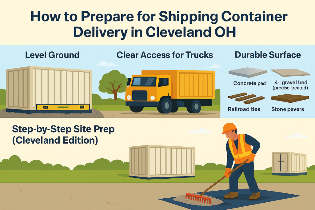 How to Prepare for Shipping Container Delivery in Cleveland OH