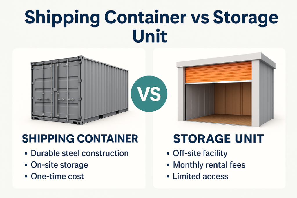 Shipping Container vs Storage Unit
